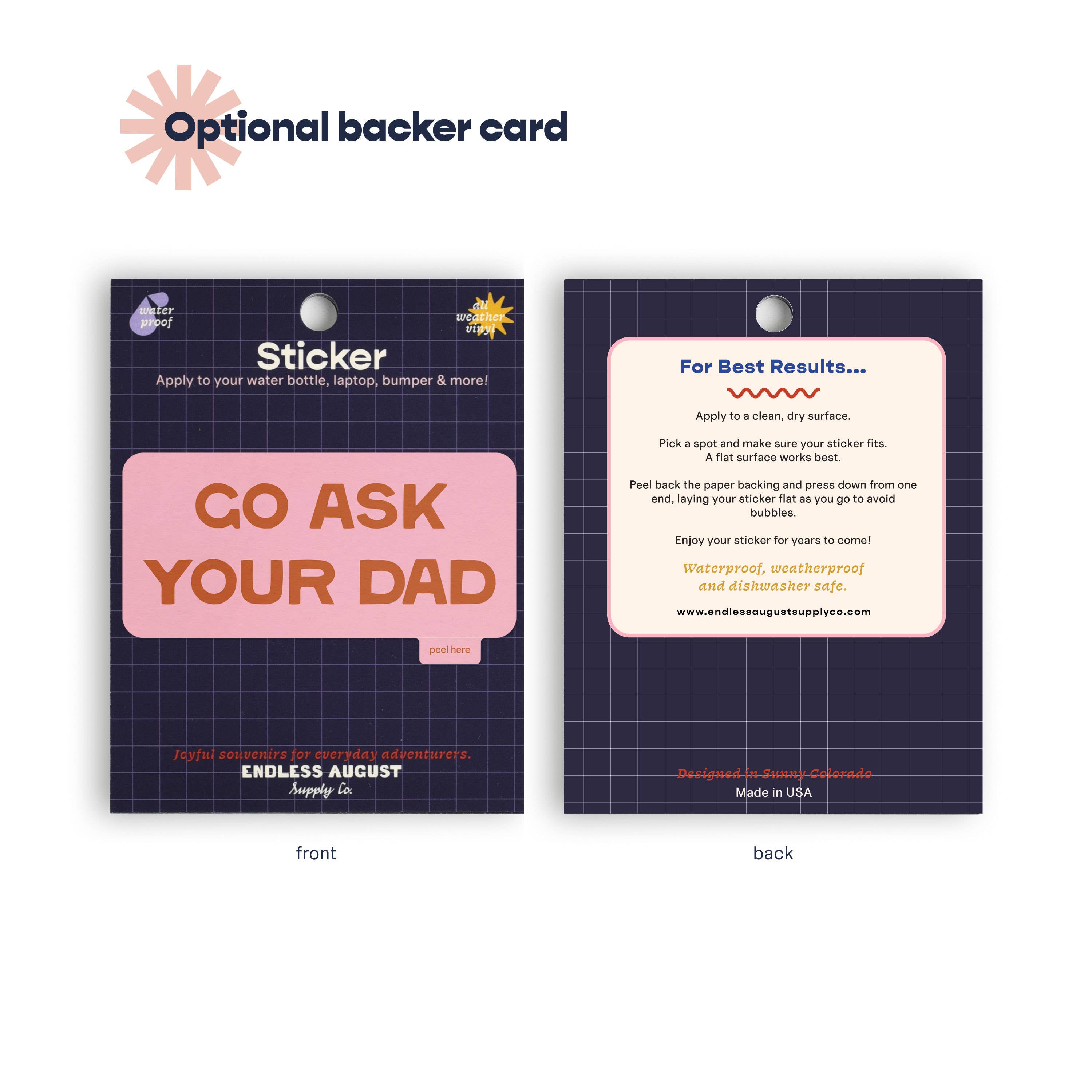Go Ask Your Dad Vinyl Sticker