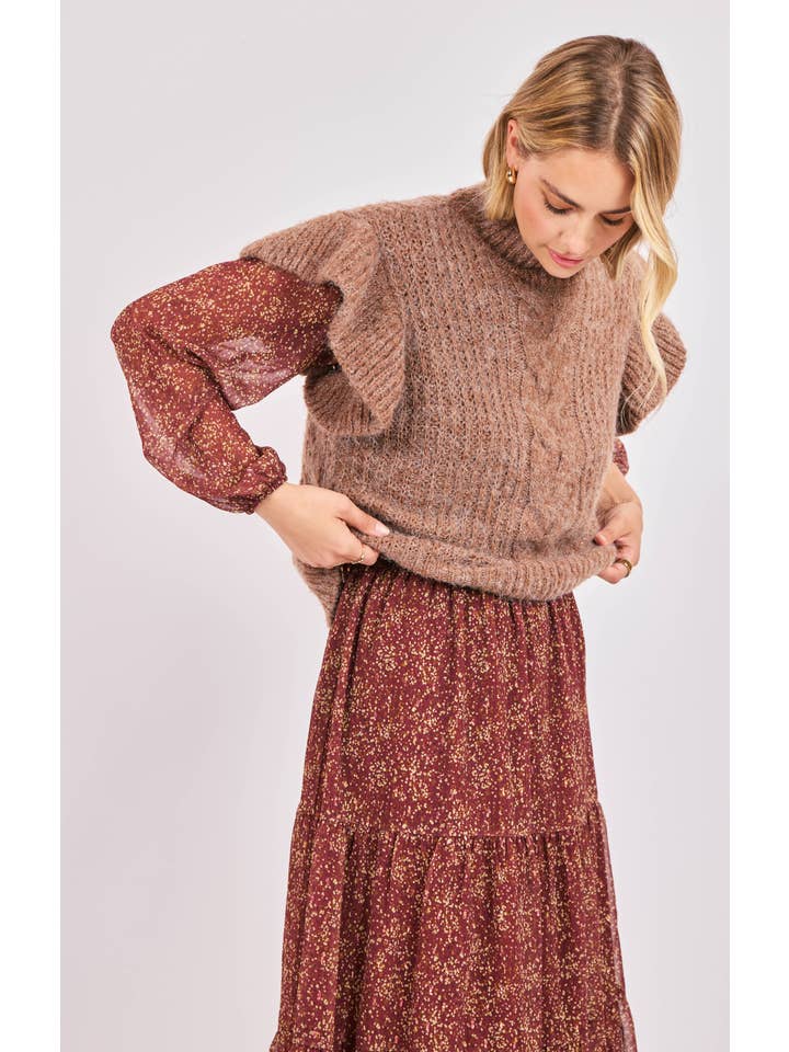 Willow Ruffle Sweater
