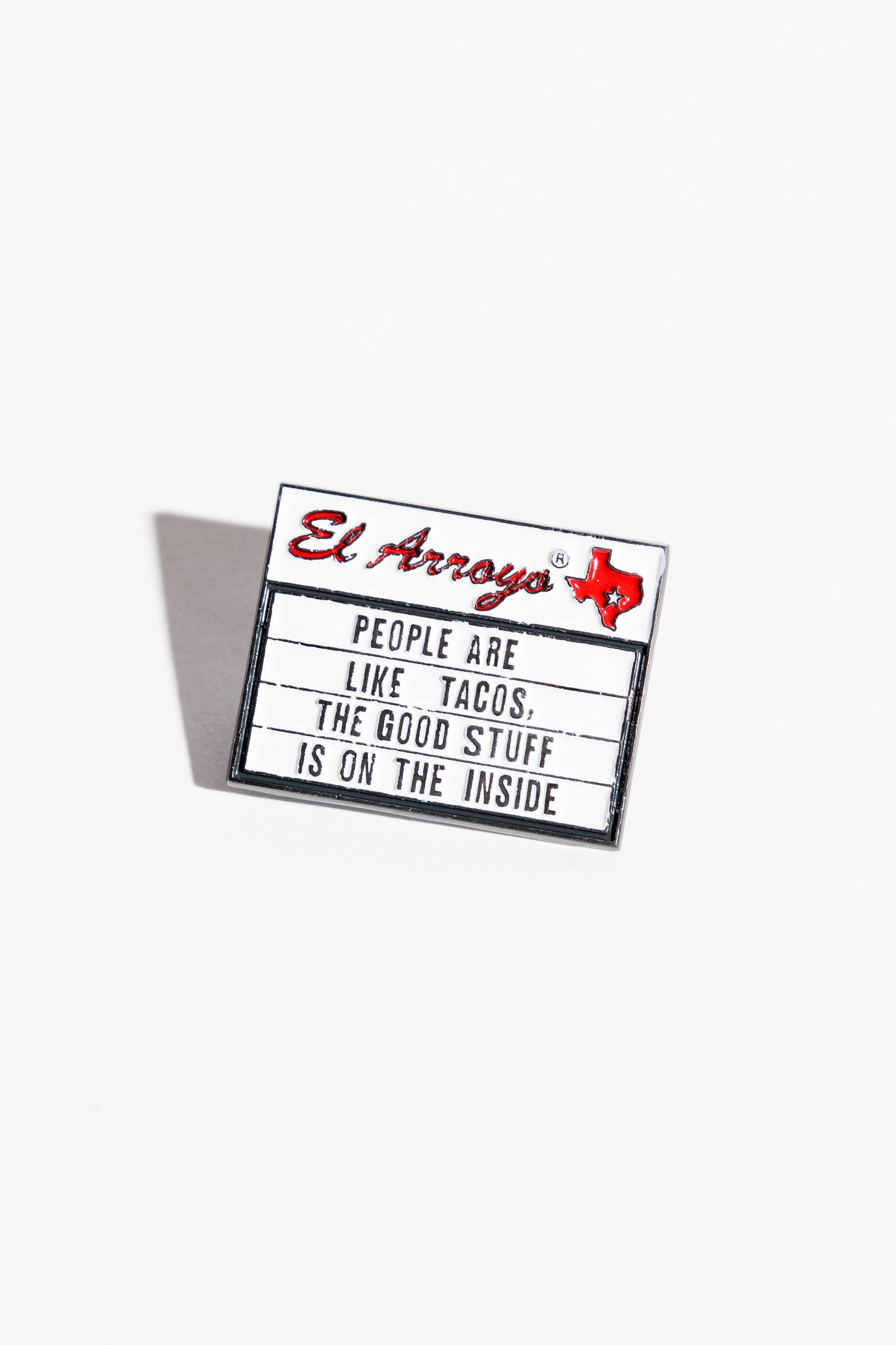 People Are Tacos Enamel Pin