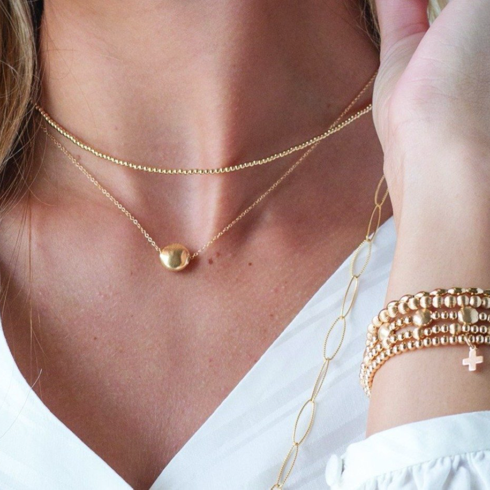 Choker Classic Gold 2mm Bead Necklace