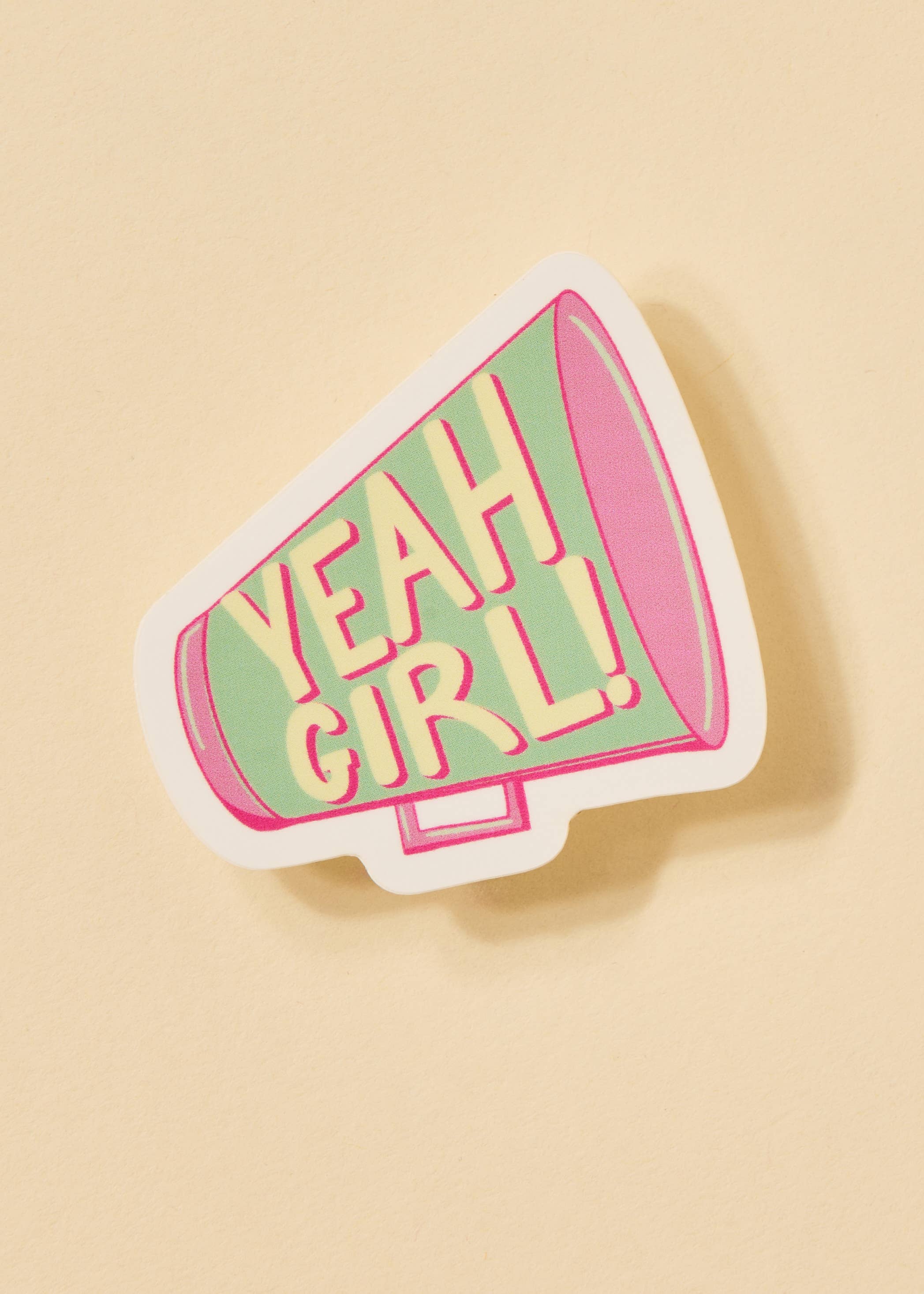 Yeah Girl Megaphone Sticker