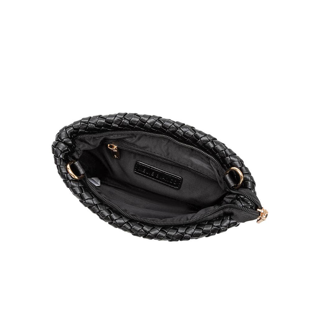 Daisy Black Recycled Vegan Crossbody Bag