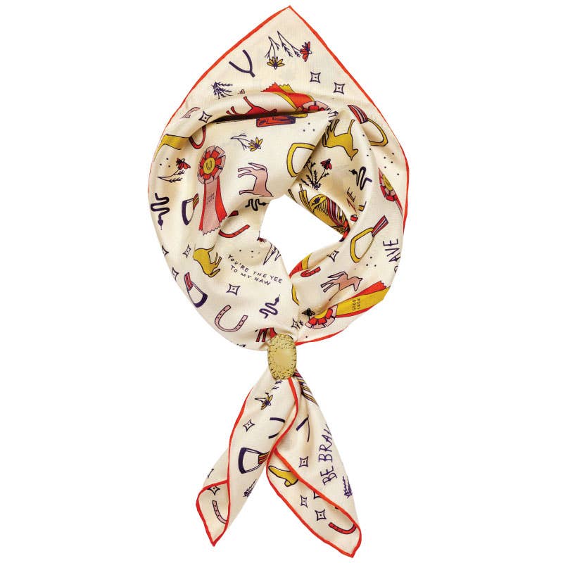Word Jumble Silk Scarf