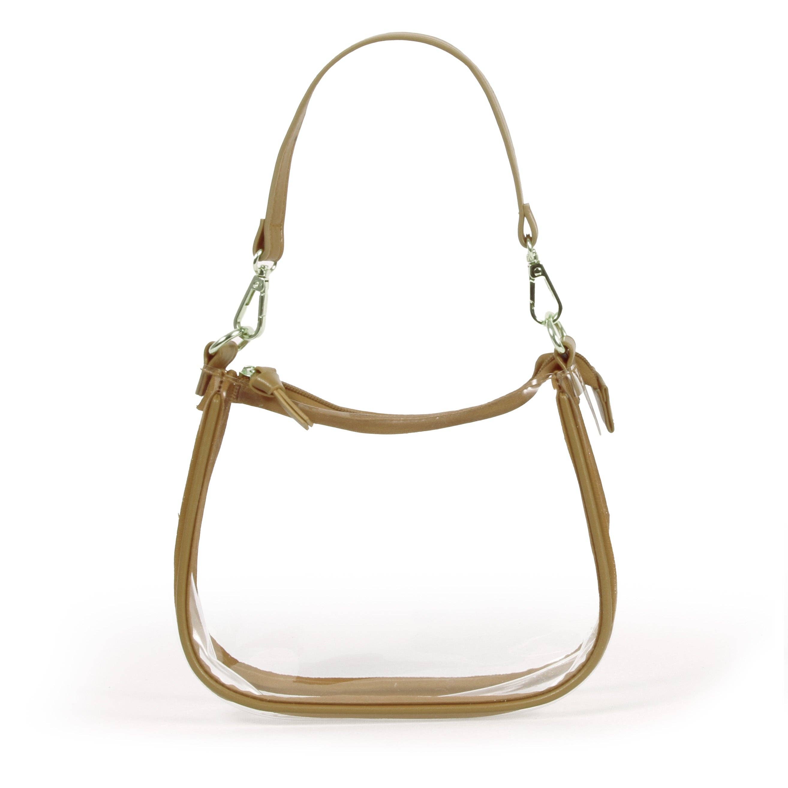 The Clara Clear Purse - Metallic Gold