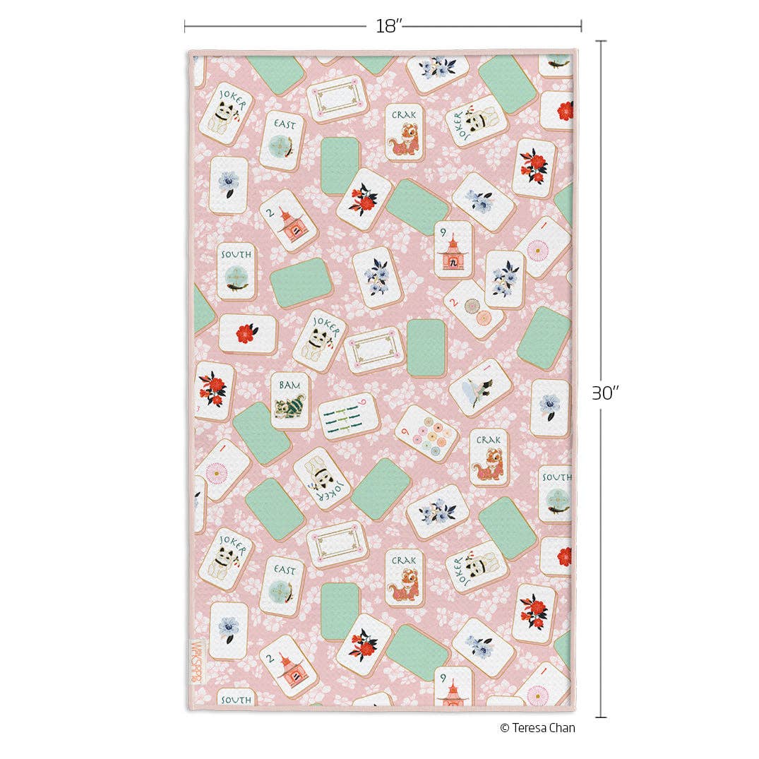 Mahjong Microfiber Kitchen Towel