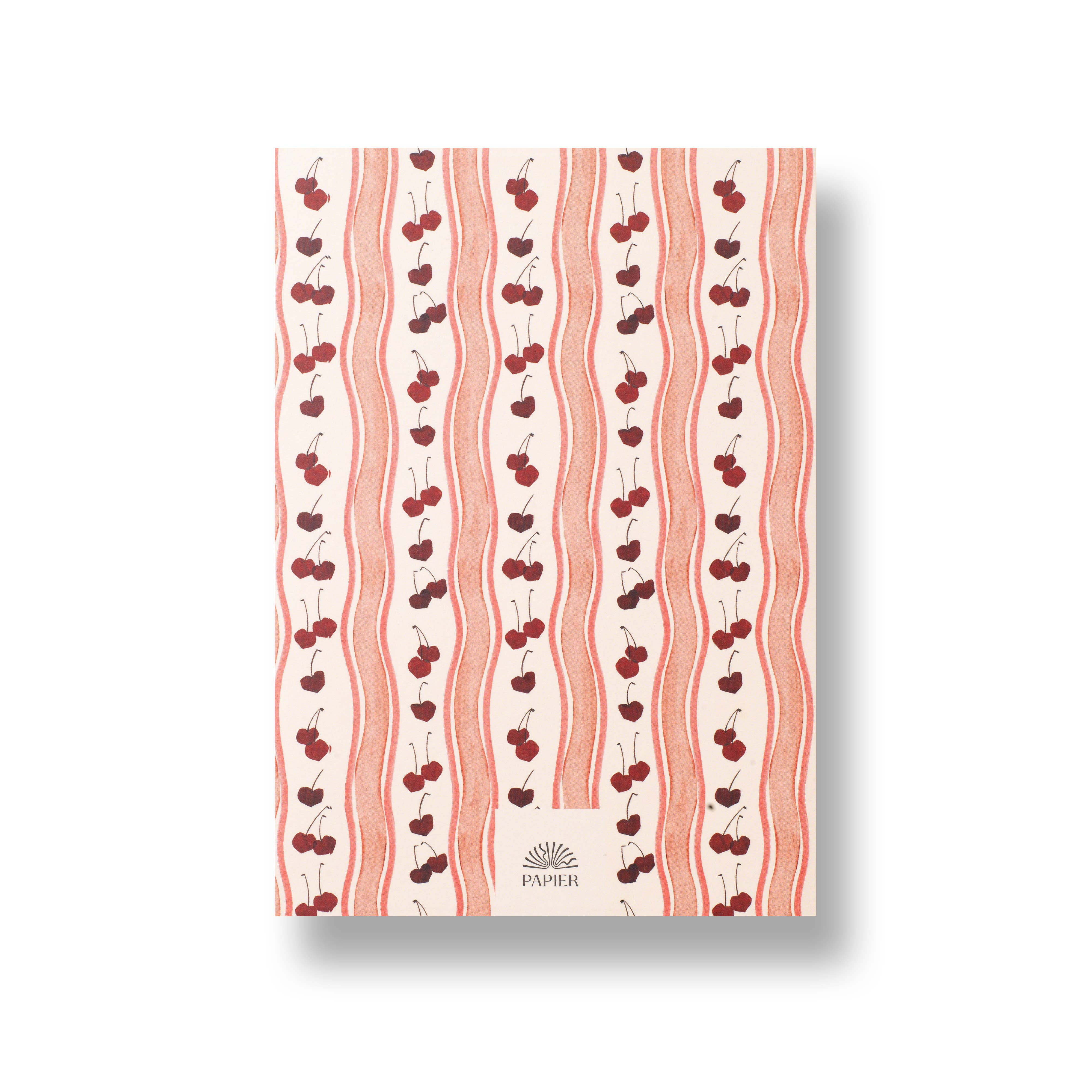 Cherry Wave Lined Notebook