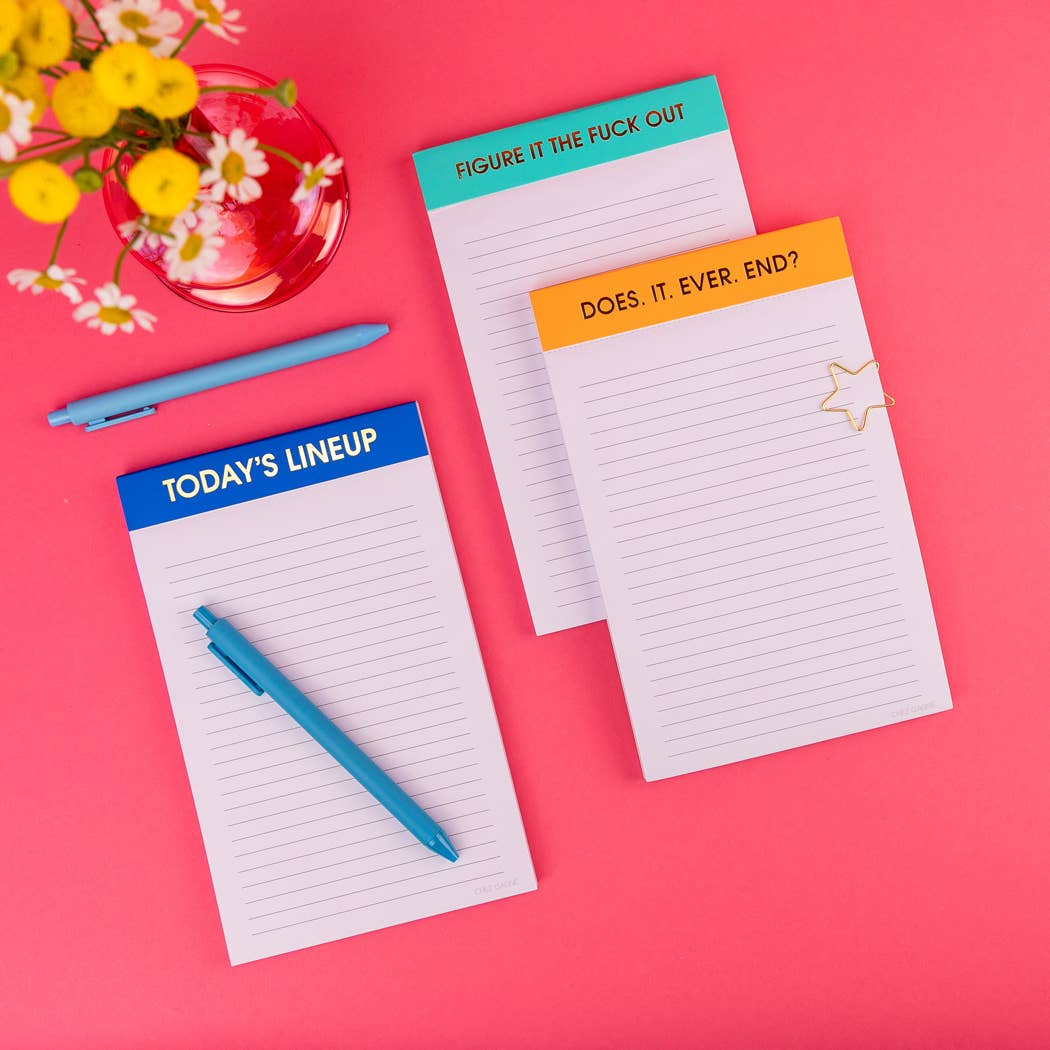 Does It Ever End? Lined Notepad