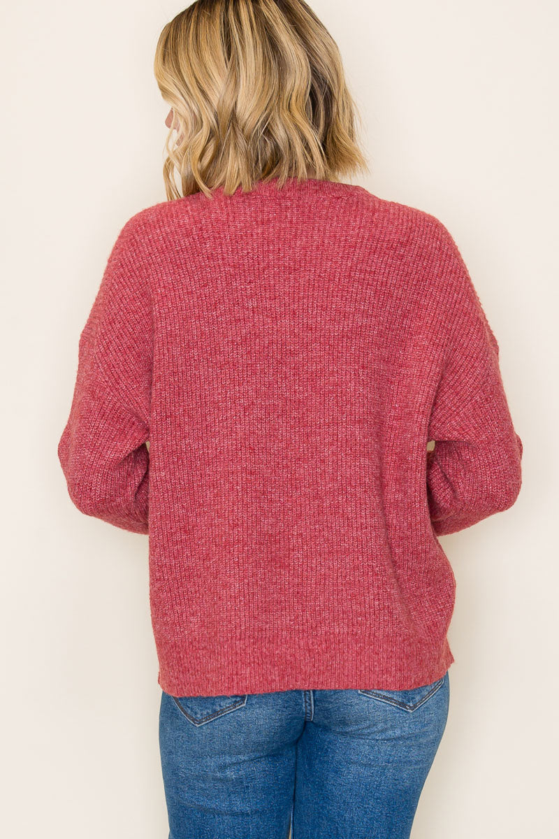 Berry Much Oversized Sweater