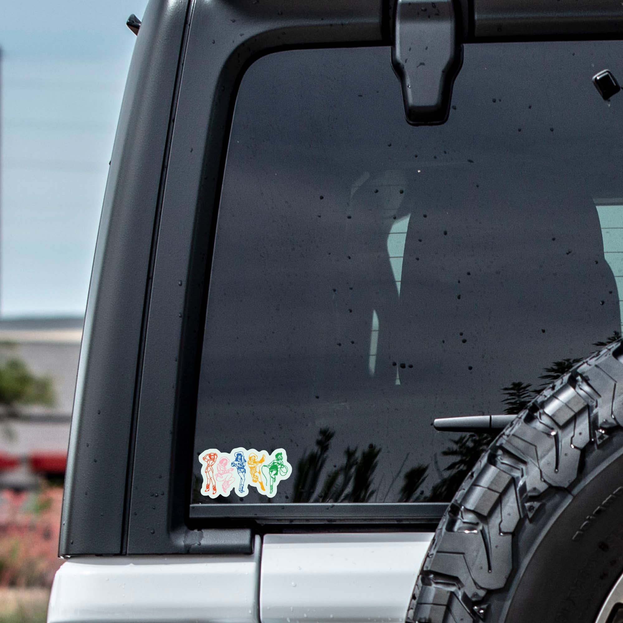 Colorful Cowgirls Sticker
