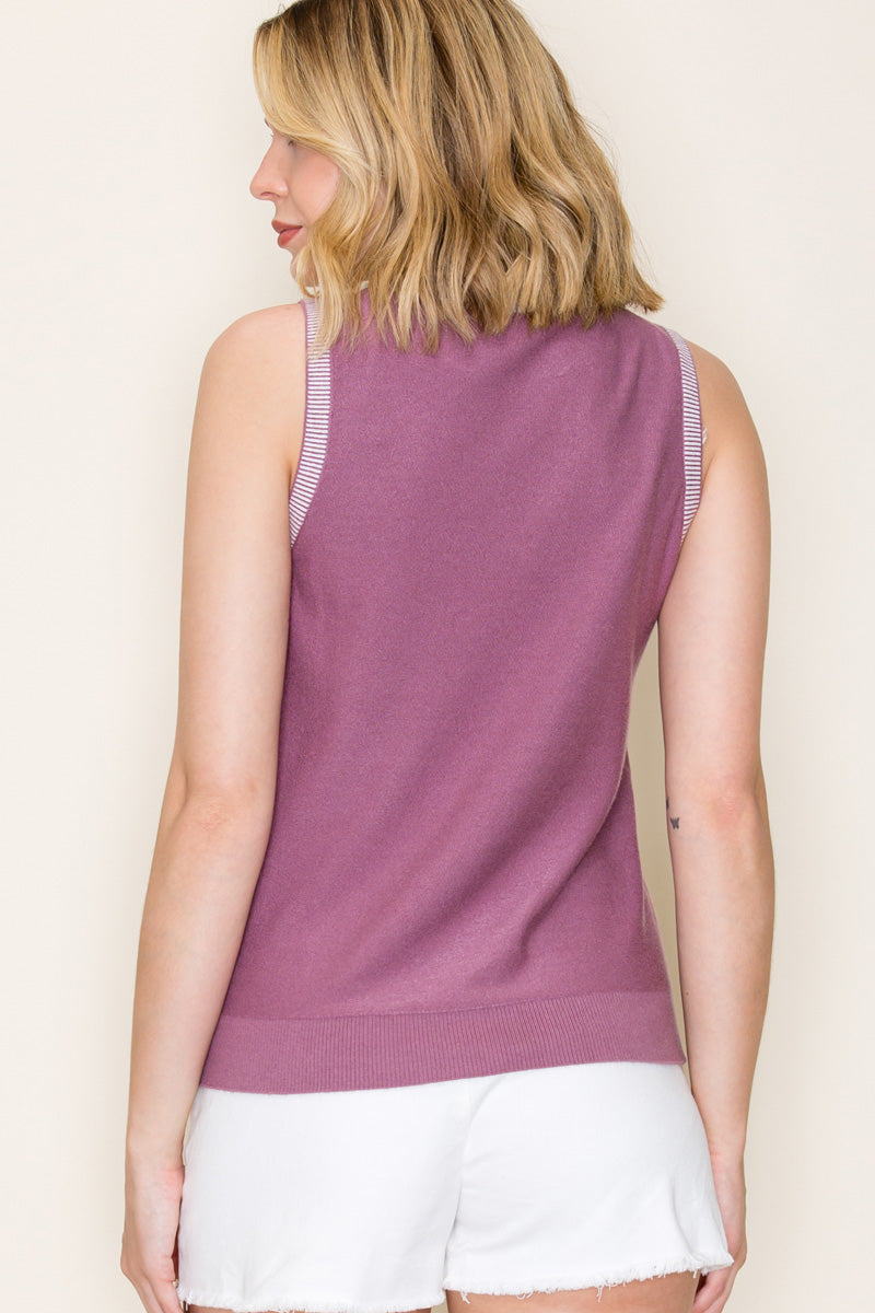 Lined Up Tank Top