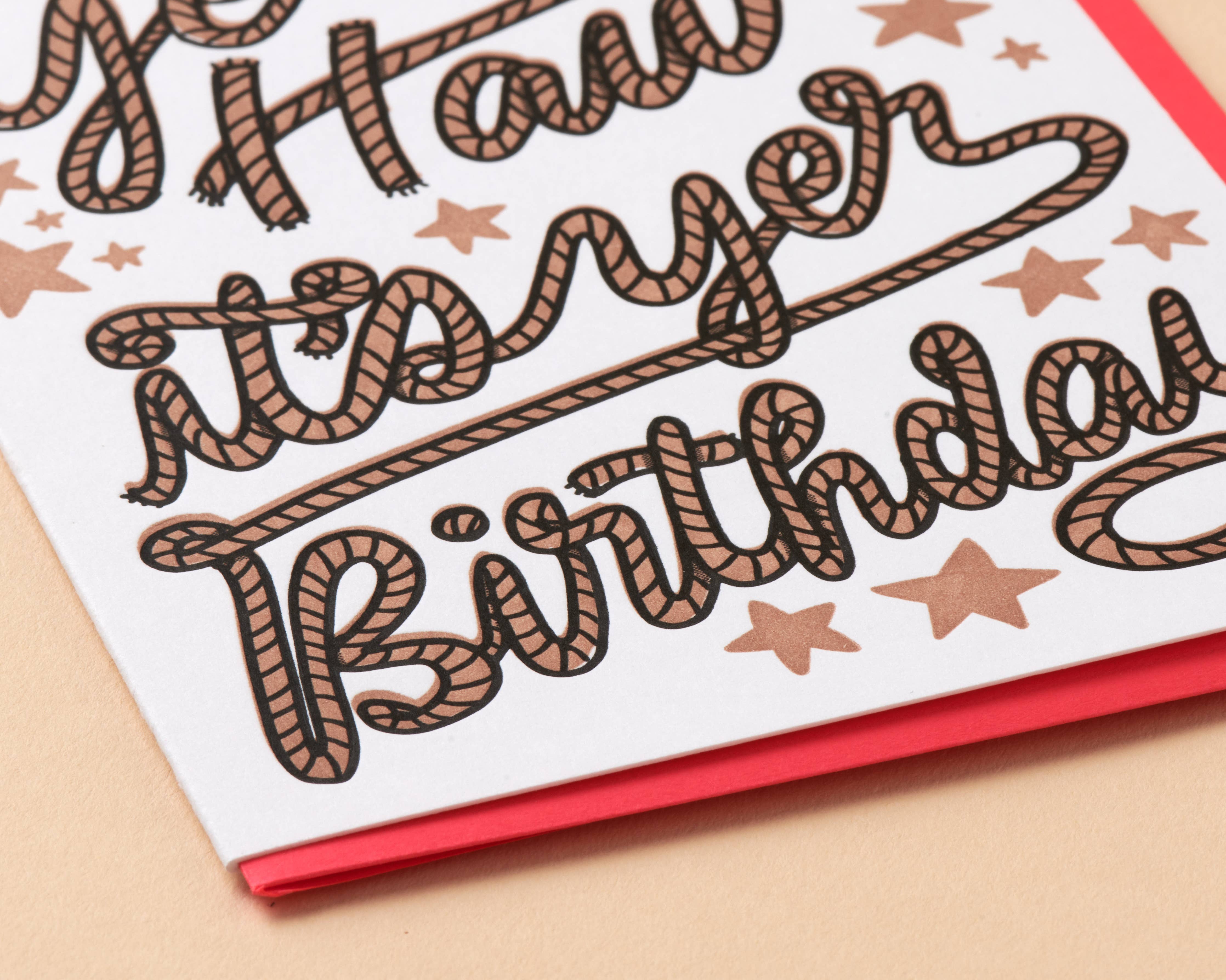 Yee Haw Lasso Letterpress Card
