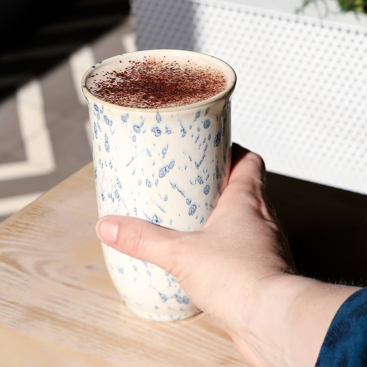 Orchid Ceramic Travel Mug – 16 oz