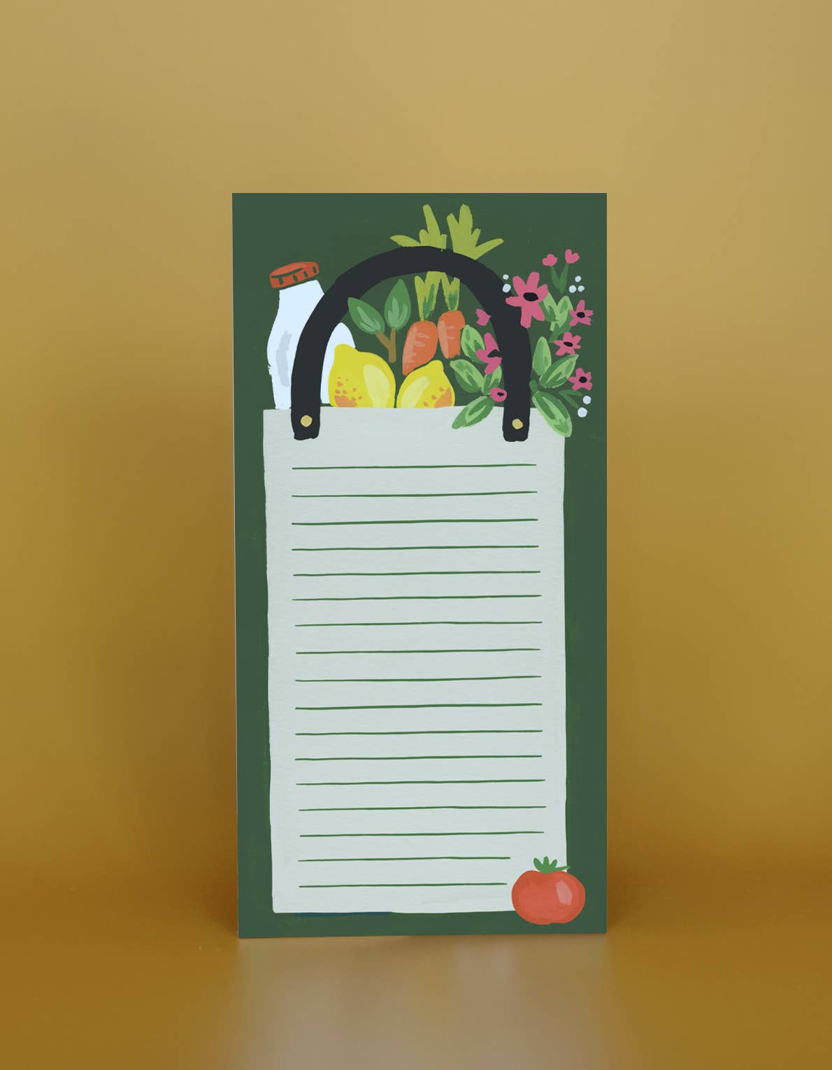 Grocery Bag Market List Notepad