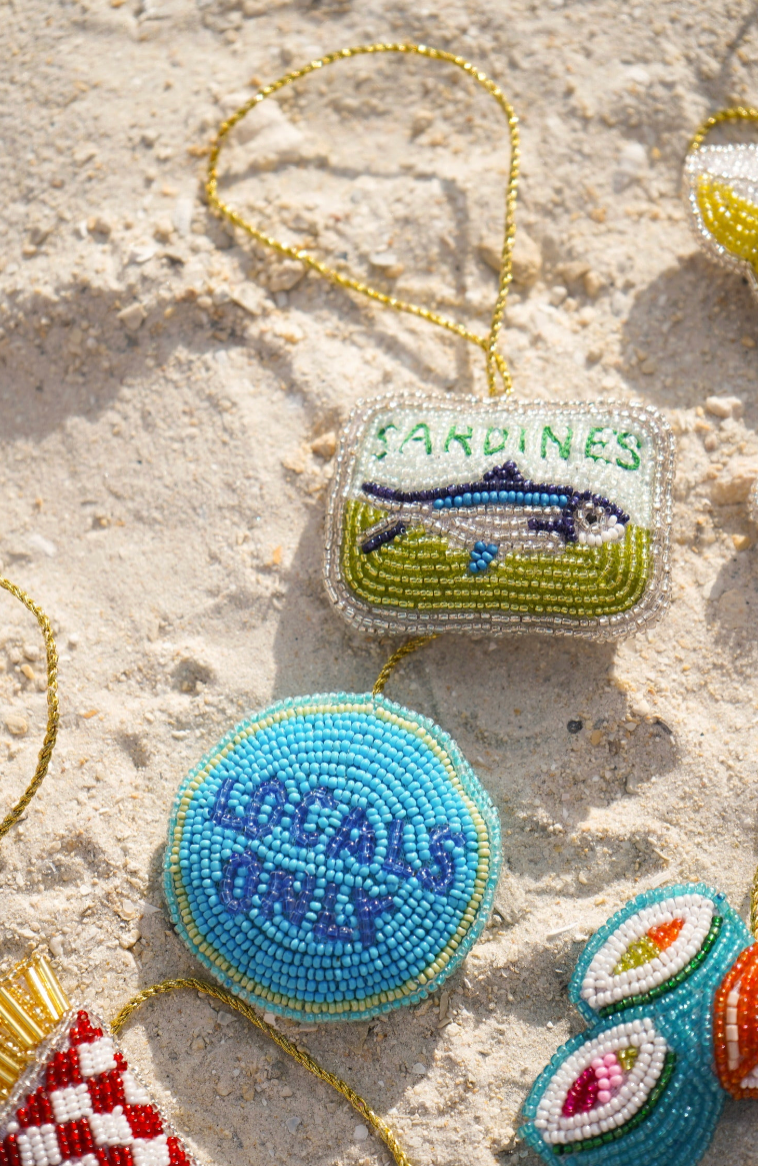 Locals Only + Sardines Beaded Bag Charm