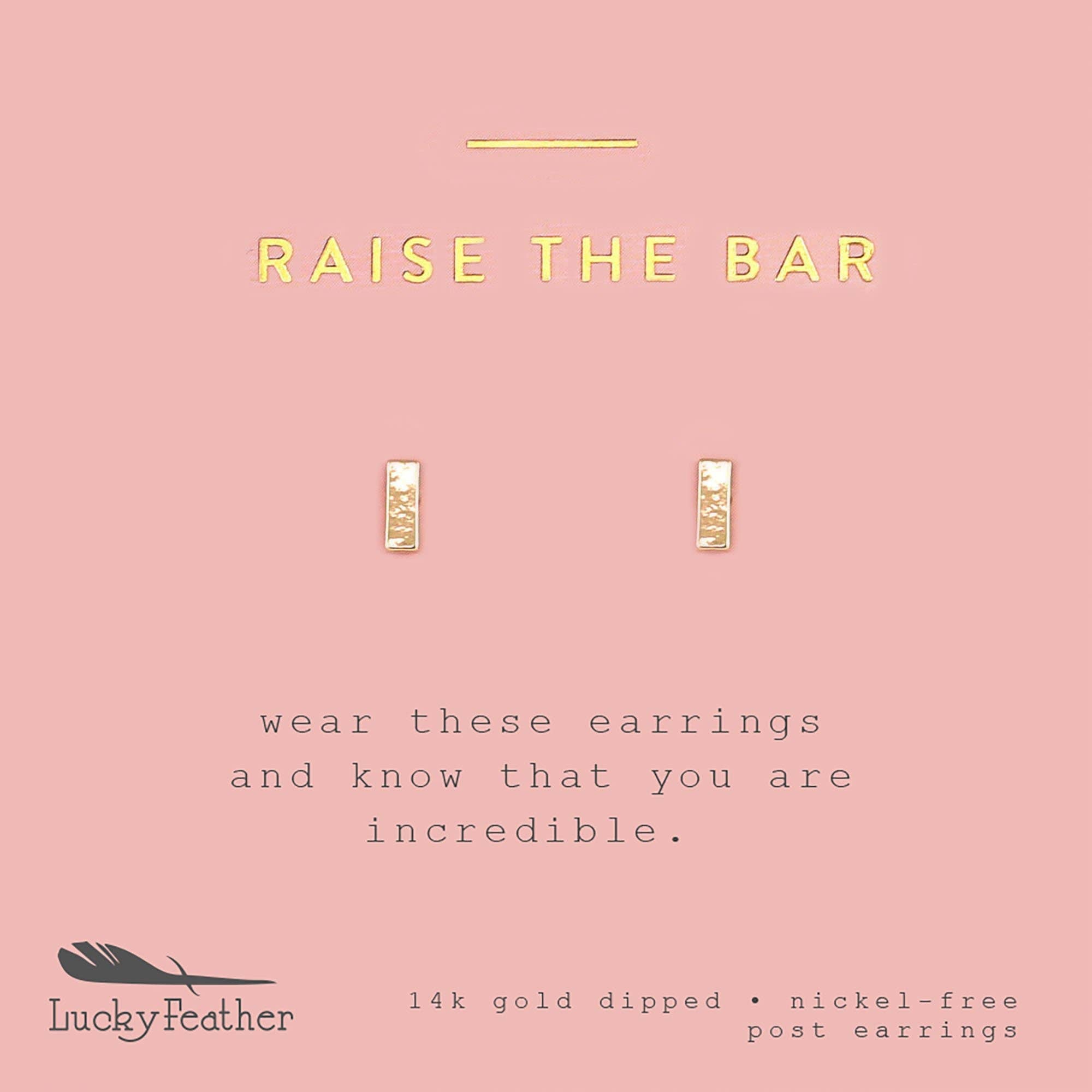 Raise the Bar New Moon Gold Earrings