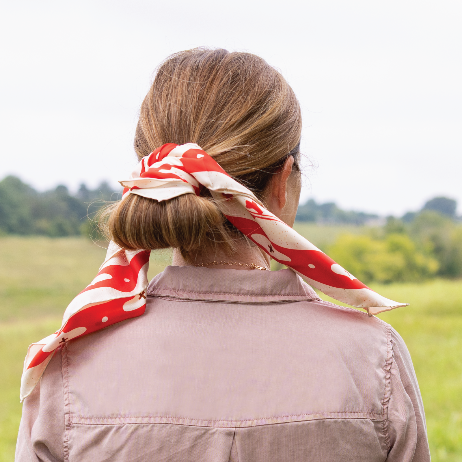 Kickin' Up Dust Silk Scarf