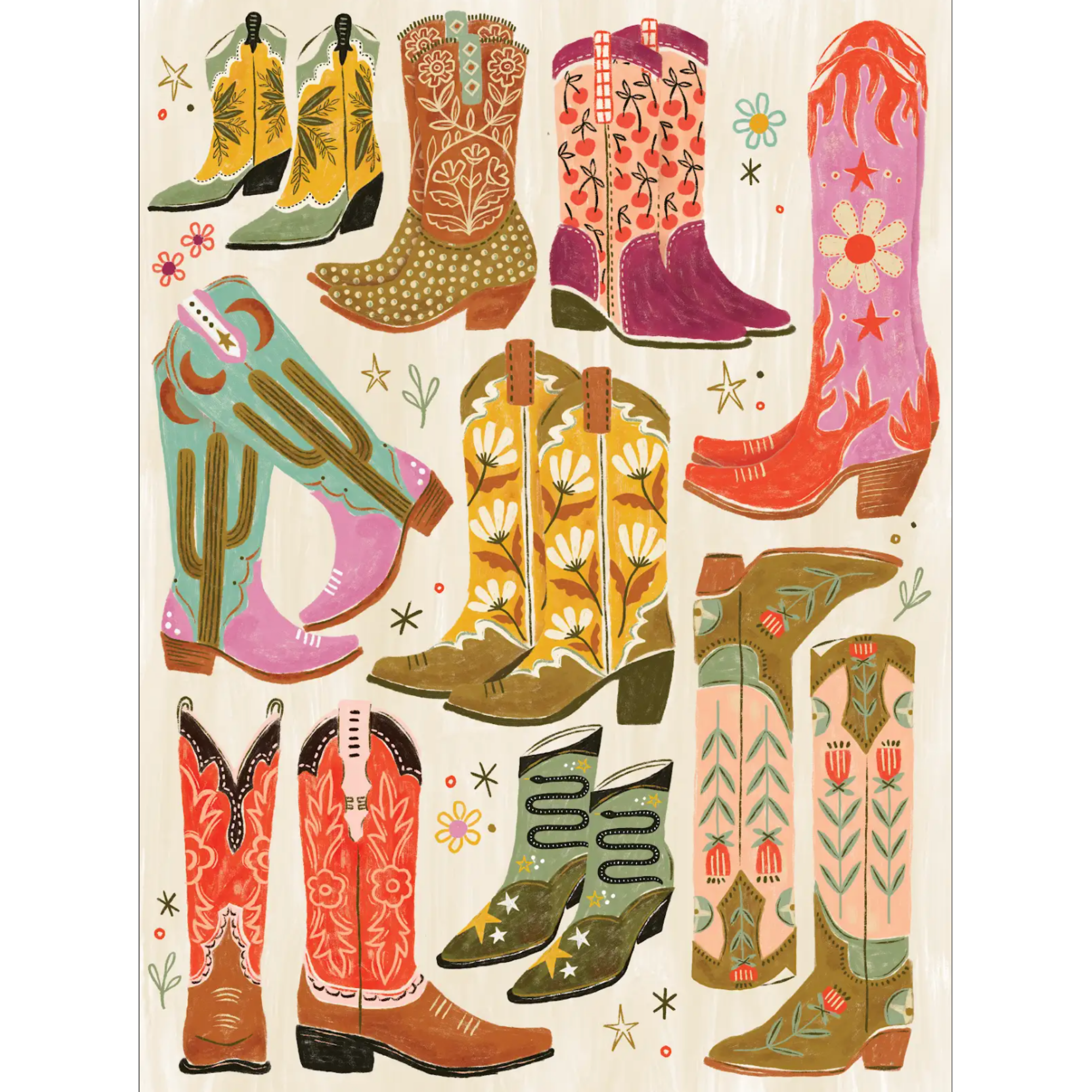 Boot Scootin' Boogie 1000 Piece Puzzle