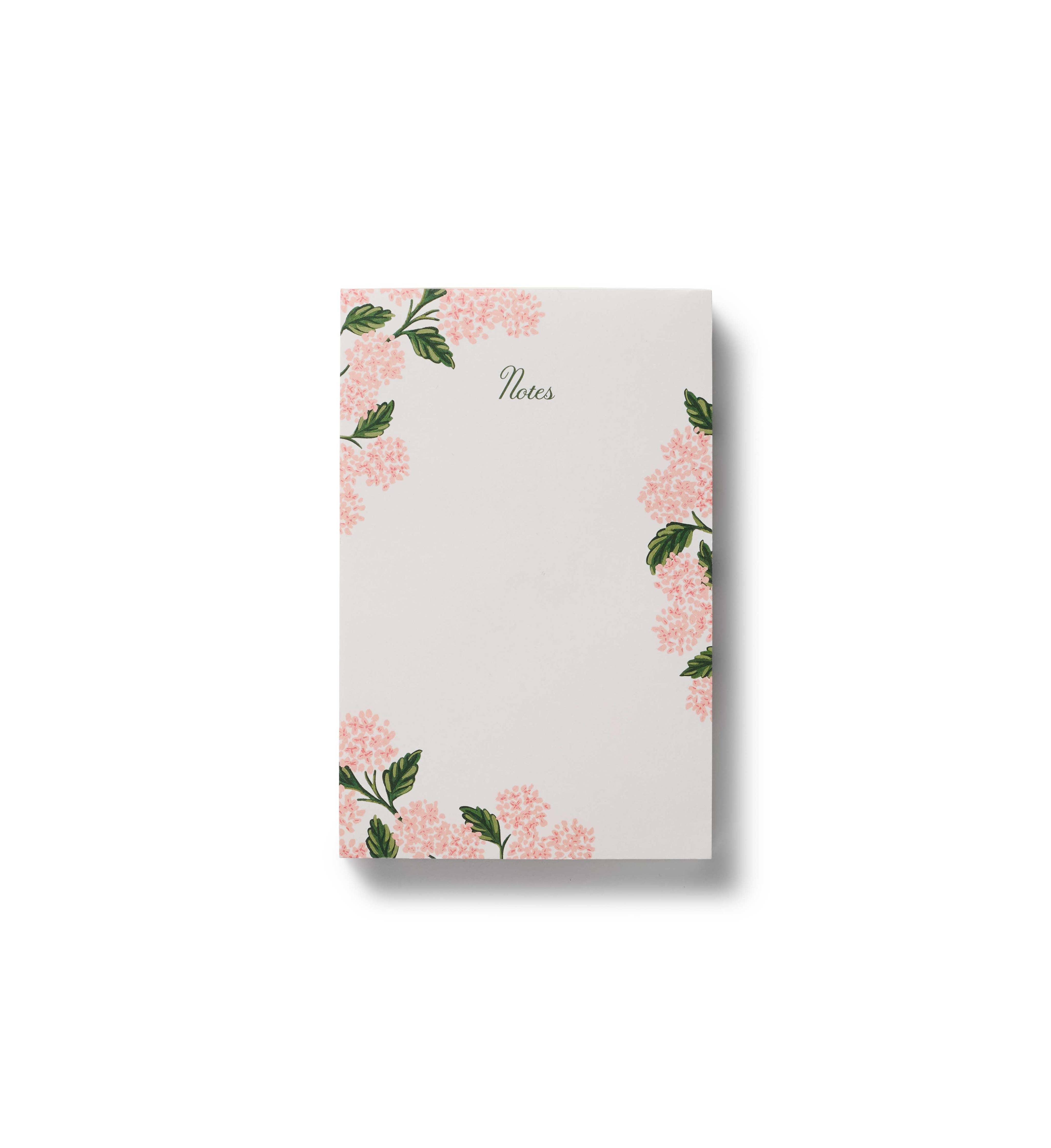 Pink Hydrangea Notepad