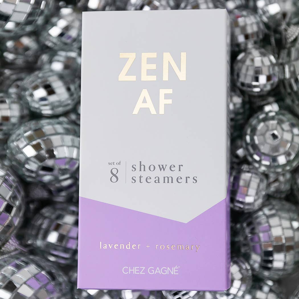 Aromatherapy shower steamer set box, lavender rosemary scent, set of 8