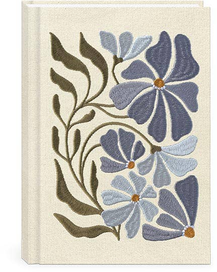 Aster Flower Market Embroidered Journal