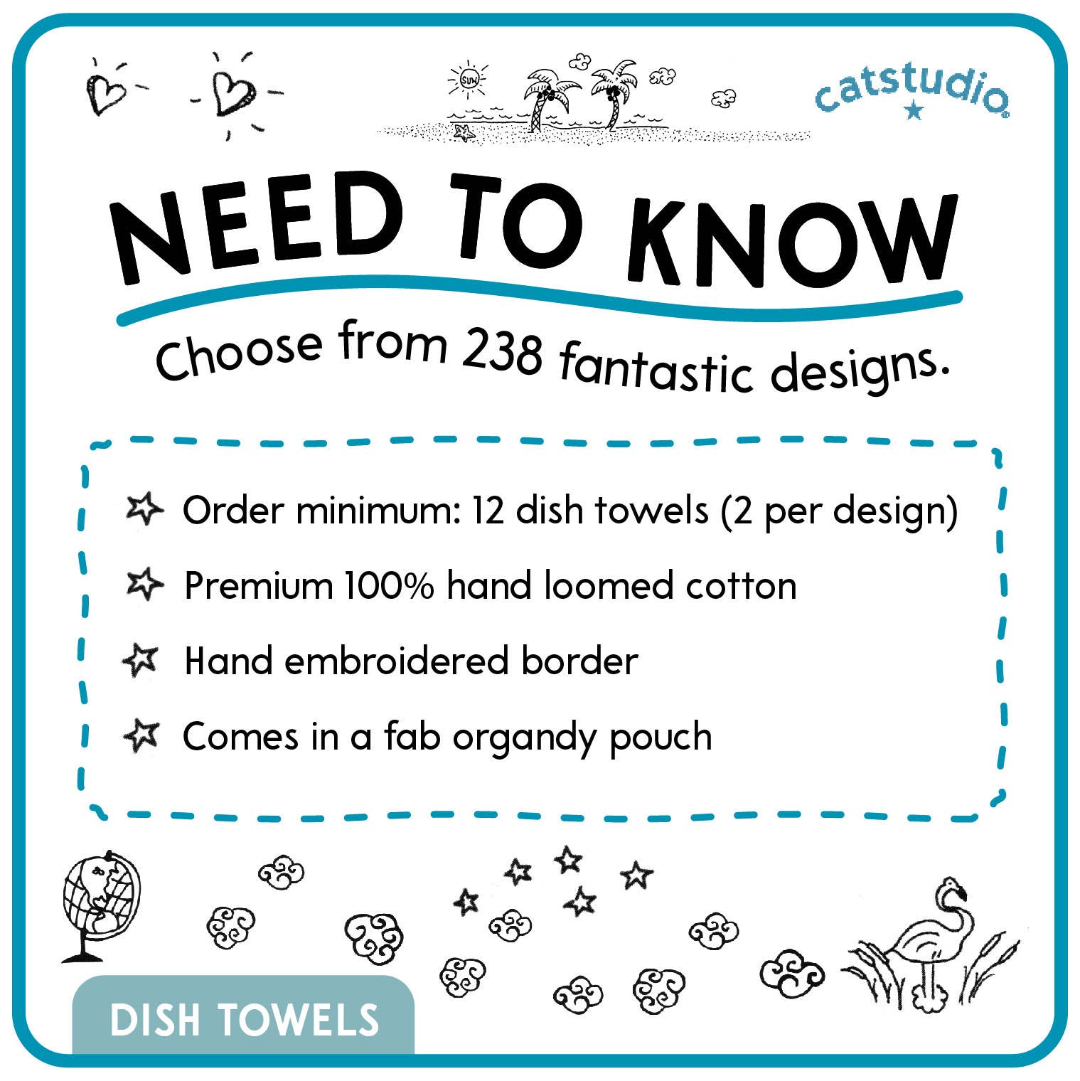 Night Before Christmas Dish Towel