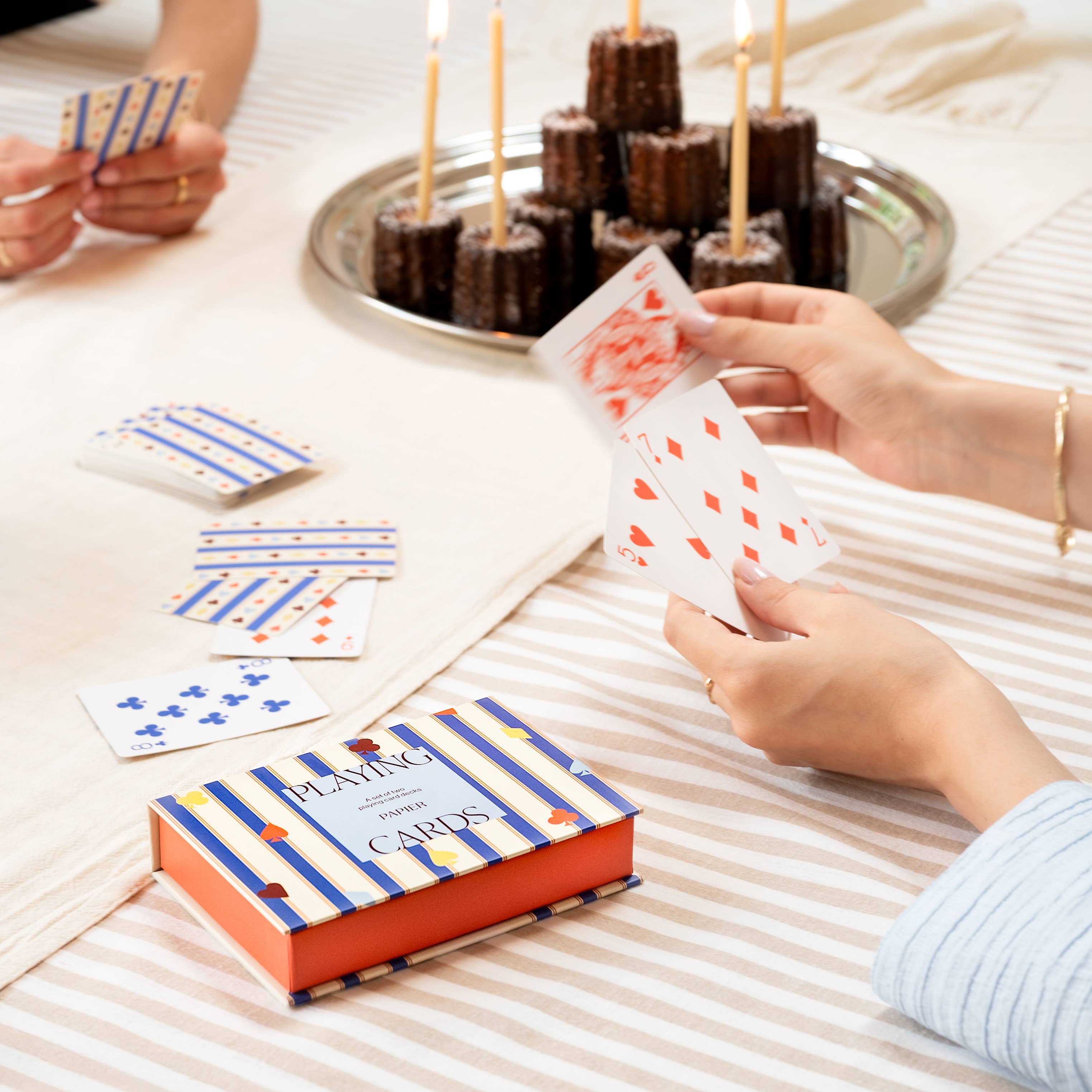 Suits & Stripes Playing Cards Set