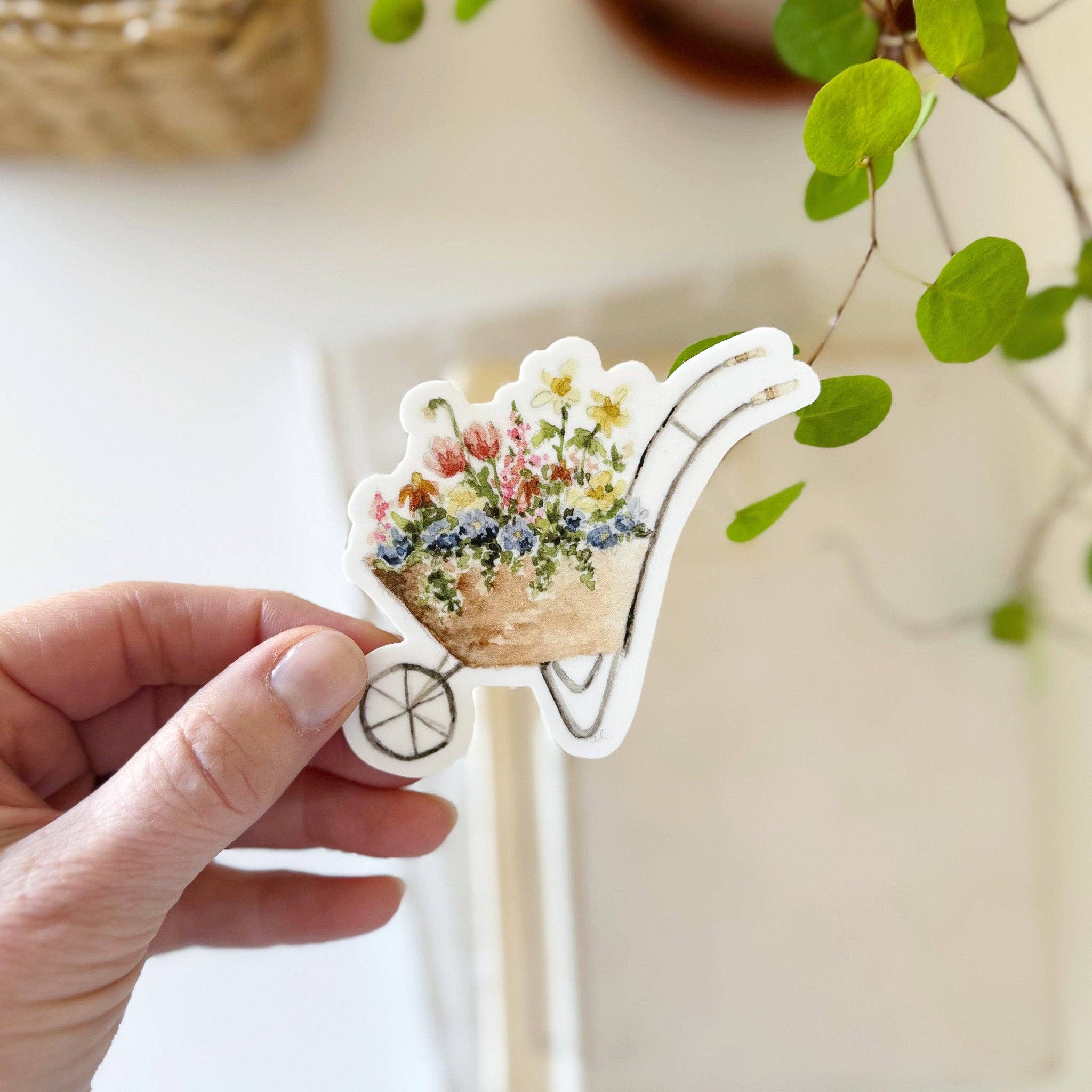 Wheelbarrow Sticker