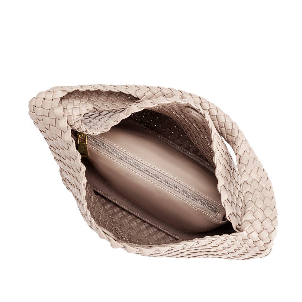 Johanna Large Vegan Shoulder Bag - Ivory