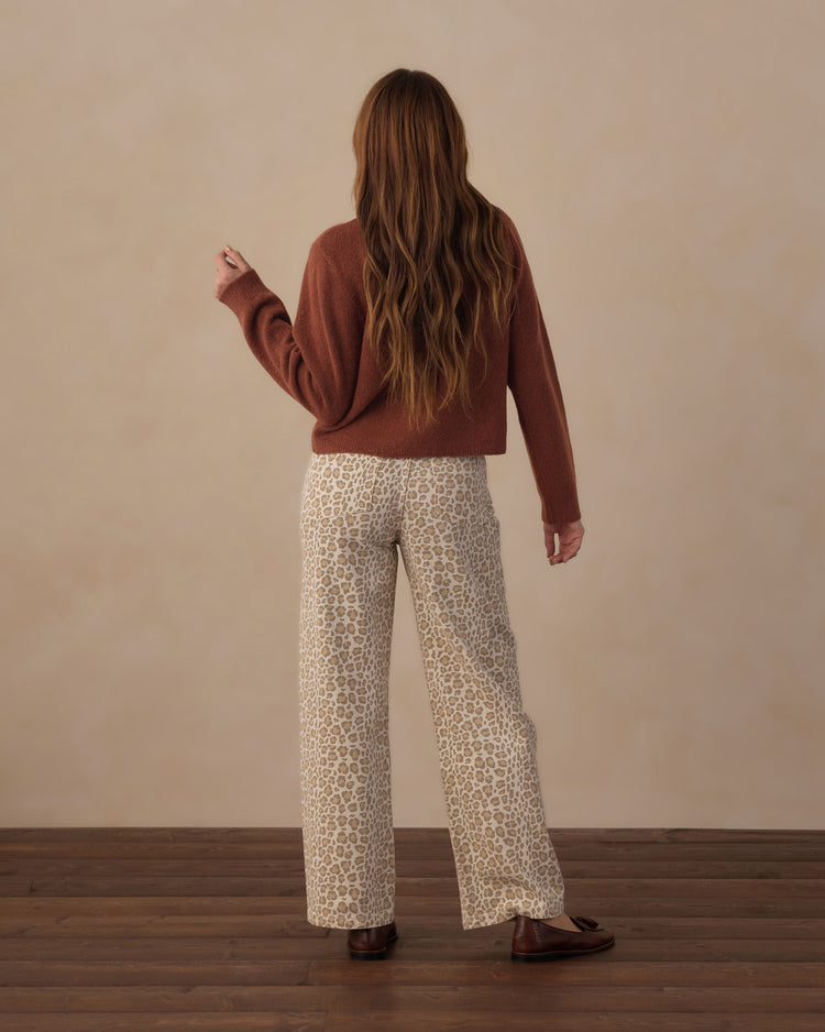 Scallop Cardigan - Brick