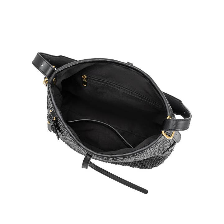 Thalia Vegan Leather Tote Bag - Black