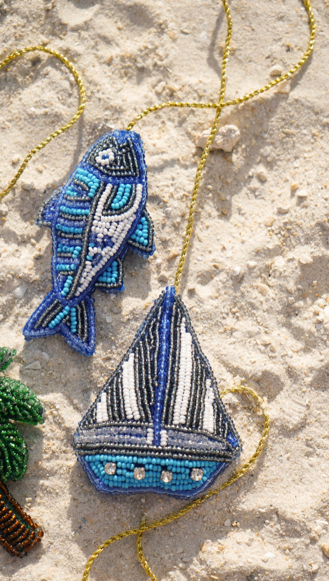 Spicy Margarita Beaded Bag Charm
