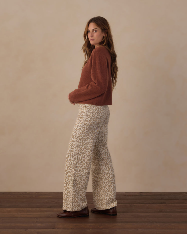 Scallop Cardigan - Brick