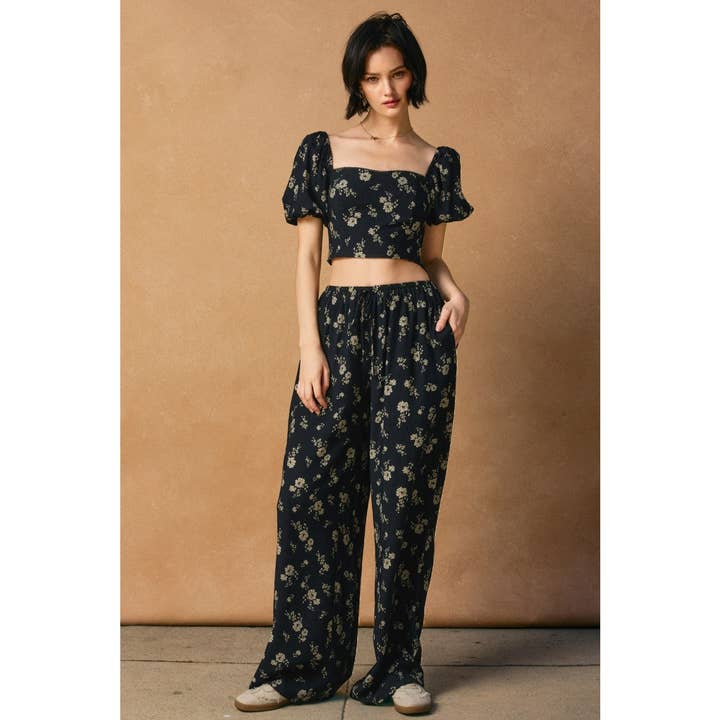Dancing Moon Drawstring Pants