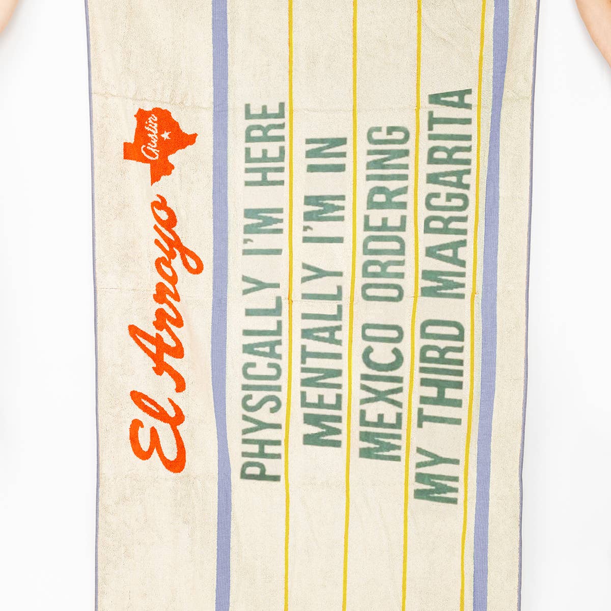 El Arroyo Beach Towel - Mentally in Mexico