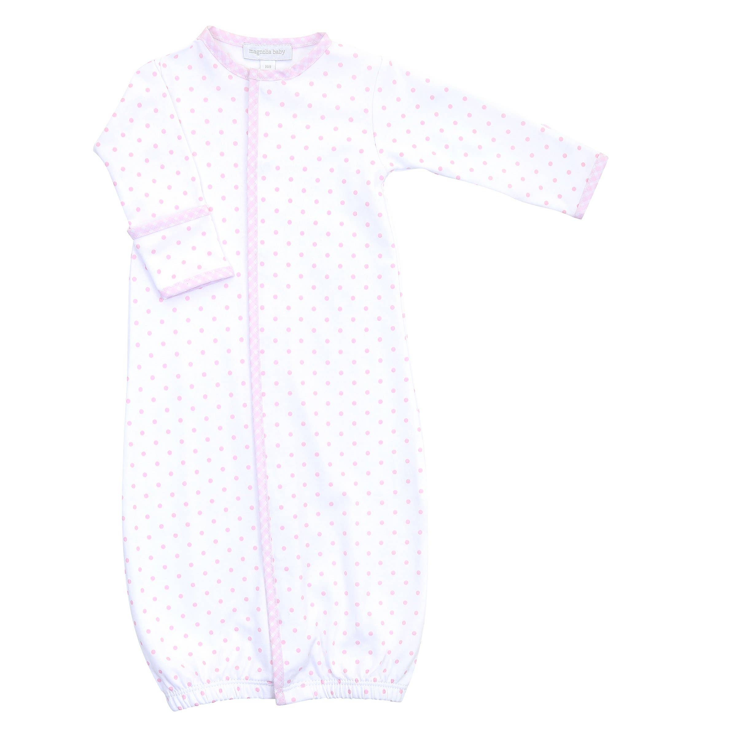 Pink Gingham Dotted Converter