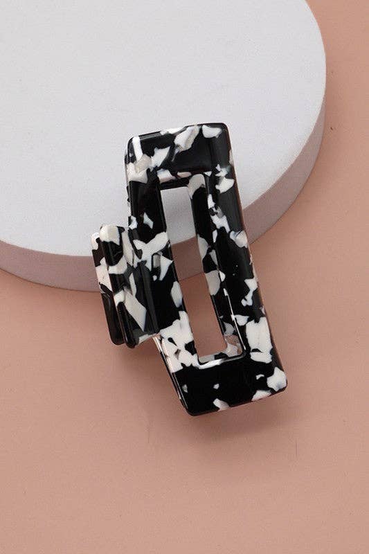 Rectangle Cellulose Hair Claw Clip