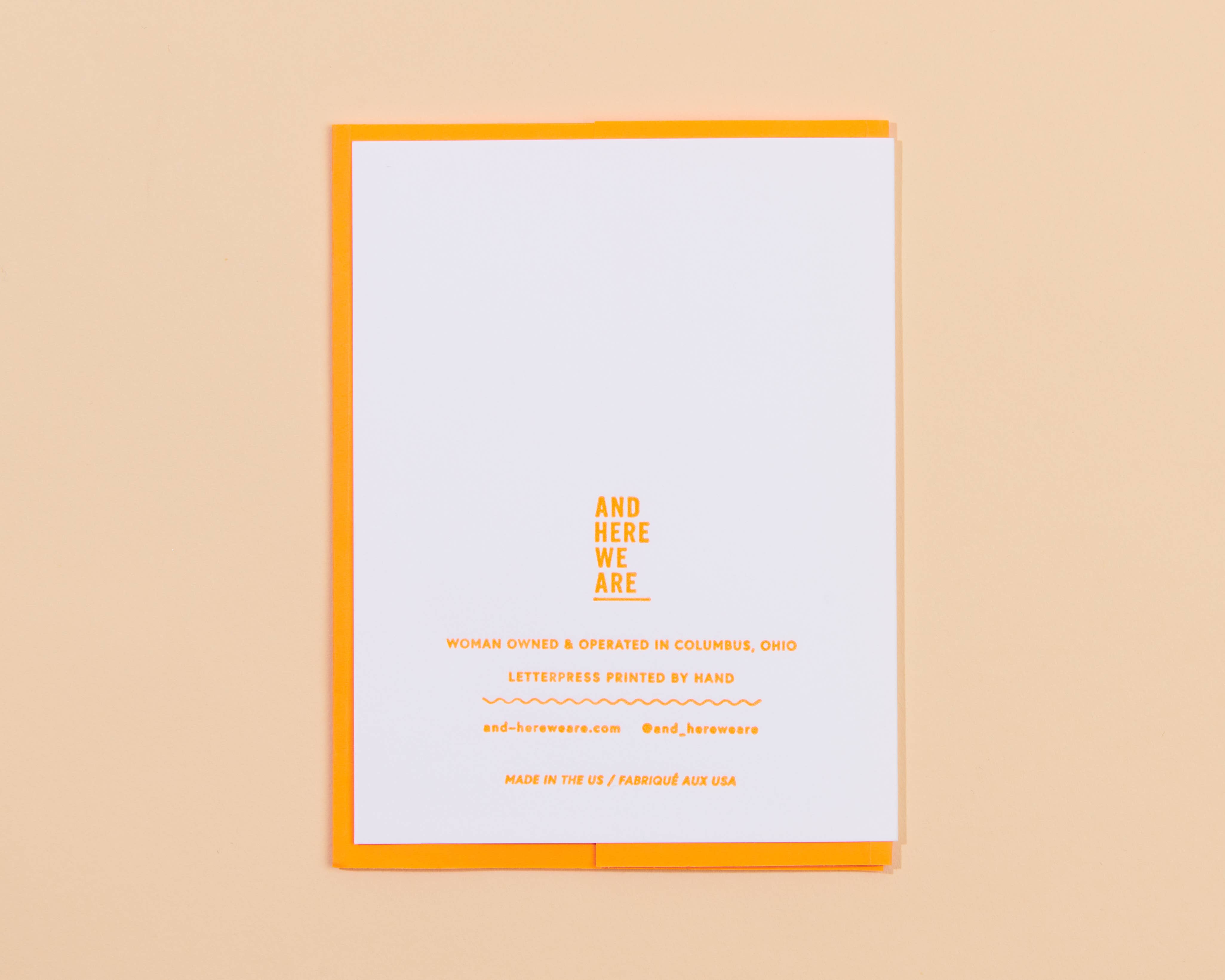 Congrats Letterpress Card