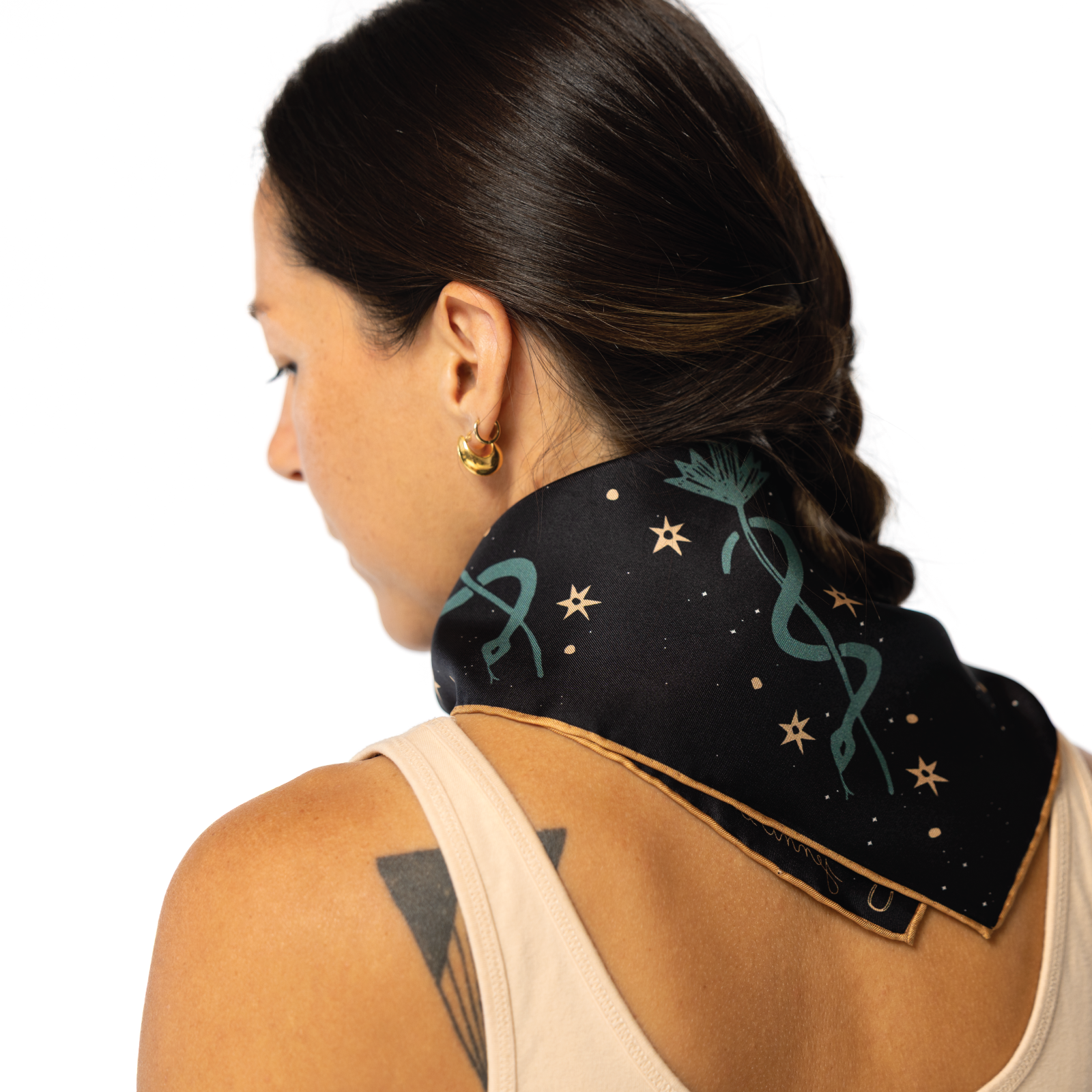Lasso the Stars Silk Scarf – Large