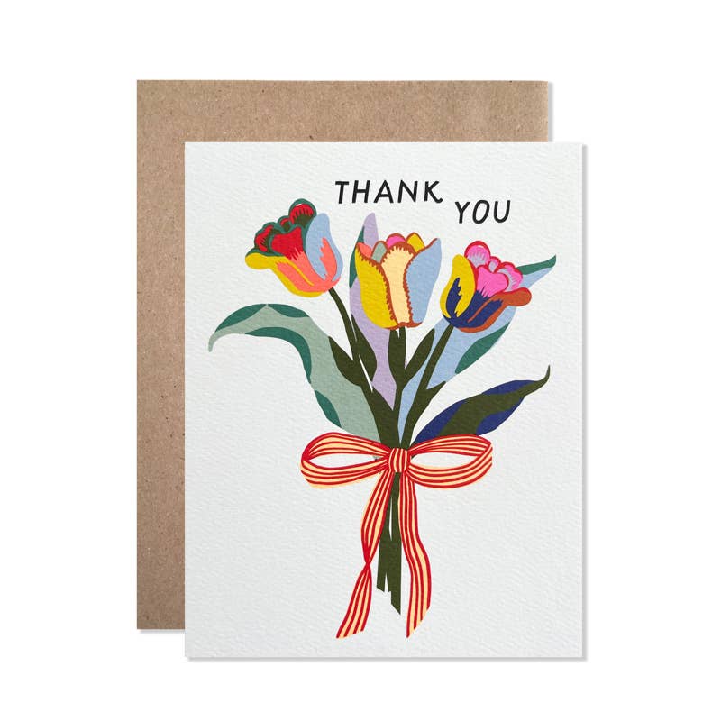 Thank You Tulips Greeting Card
