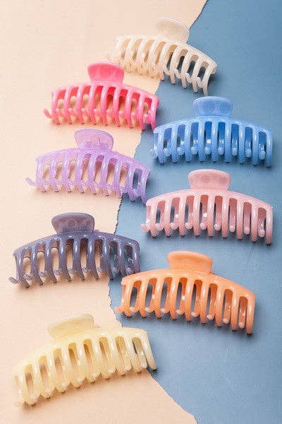 Jumbo Semi Glossy  Hair Claw Clips