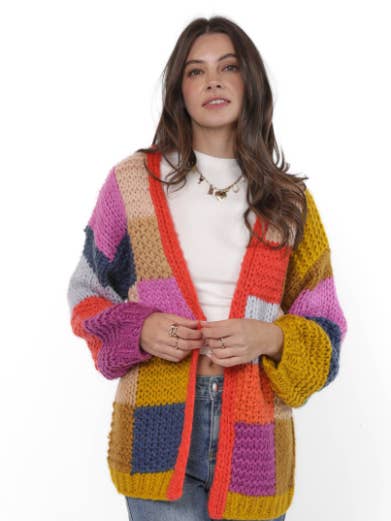 Electric Feels Handknit Cardigan