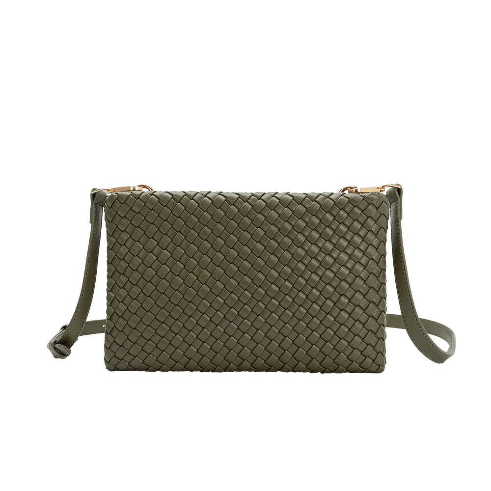 Daisy Olive Recycled Vegan Crossbody Bag