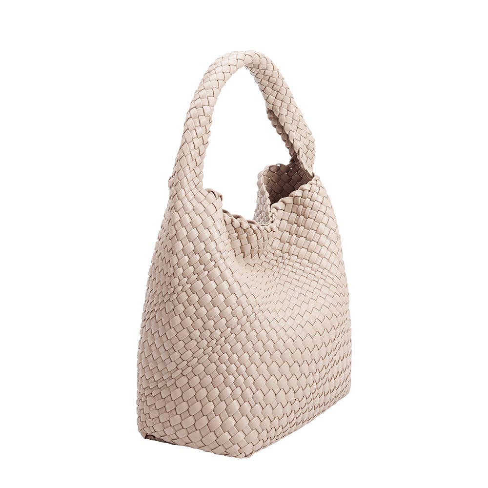 Johanna Large Vegan Shoulder Bag - Ivory