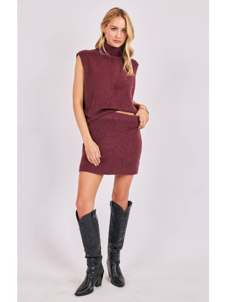 Crosby Fuzzy Mini Skirt