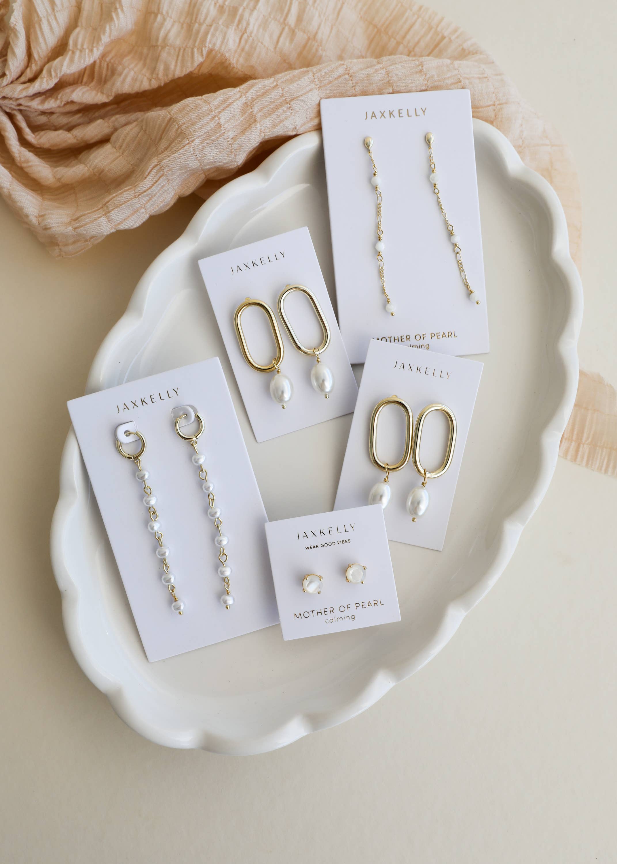 Multi Pearl Drop Earrings