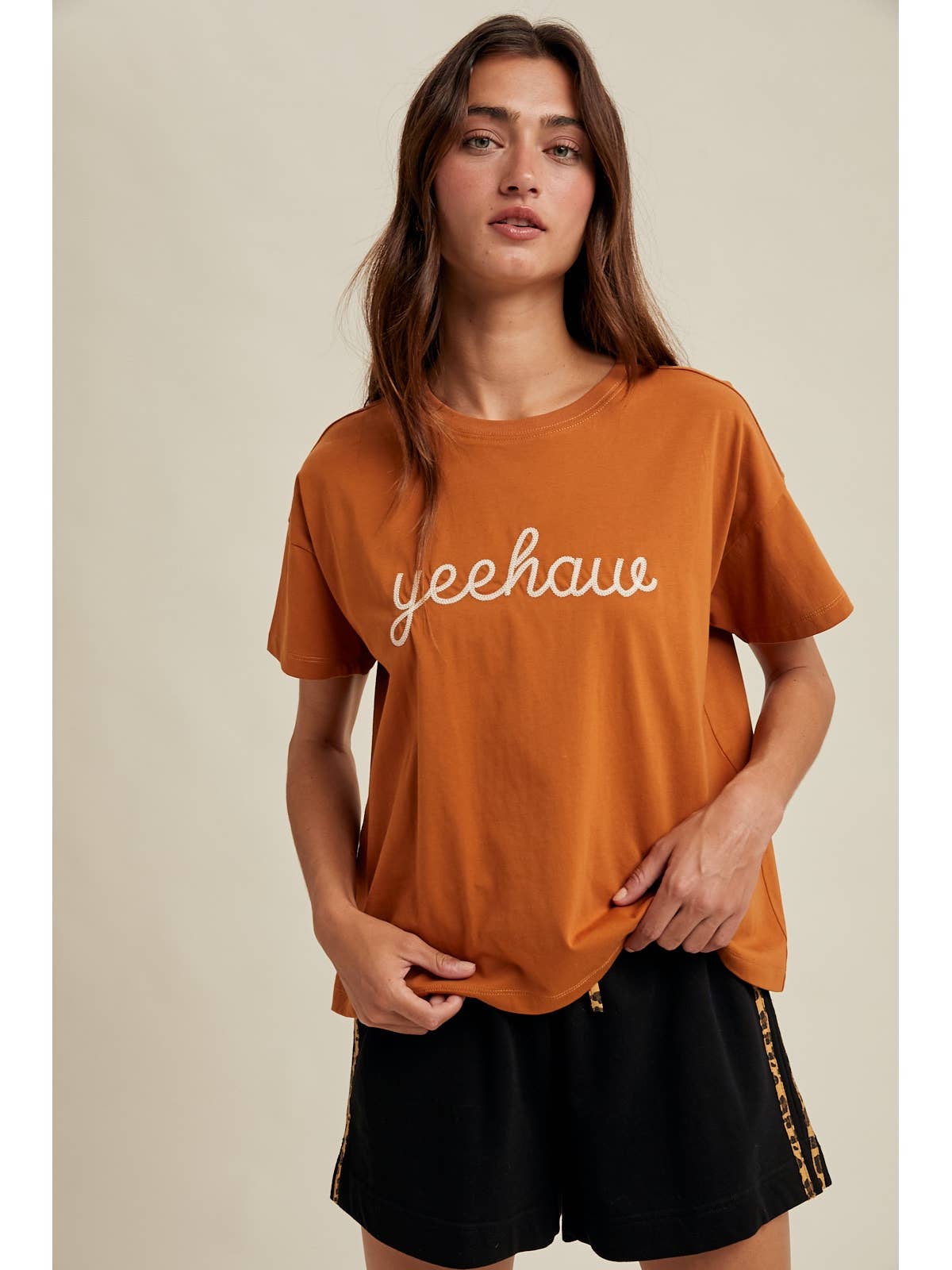 Yeehaw Stitched Tee