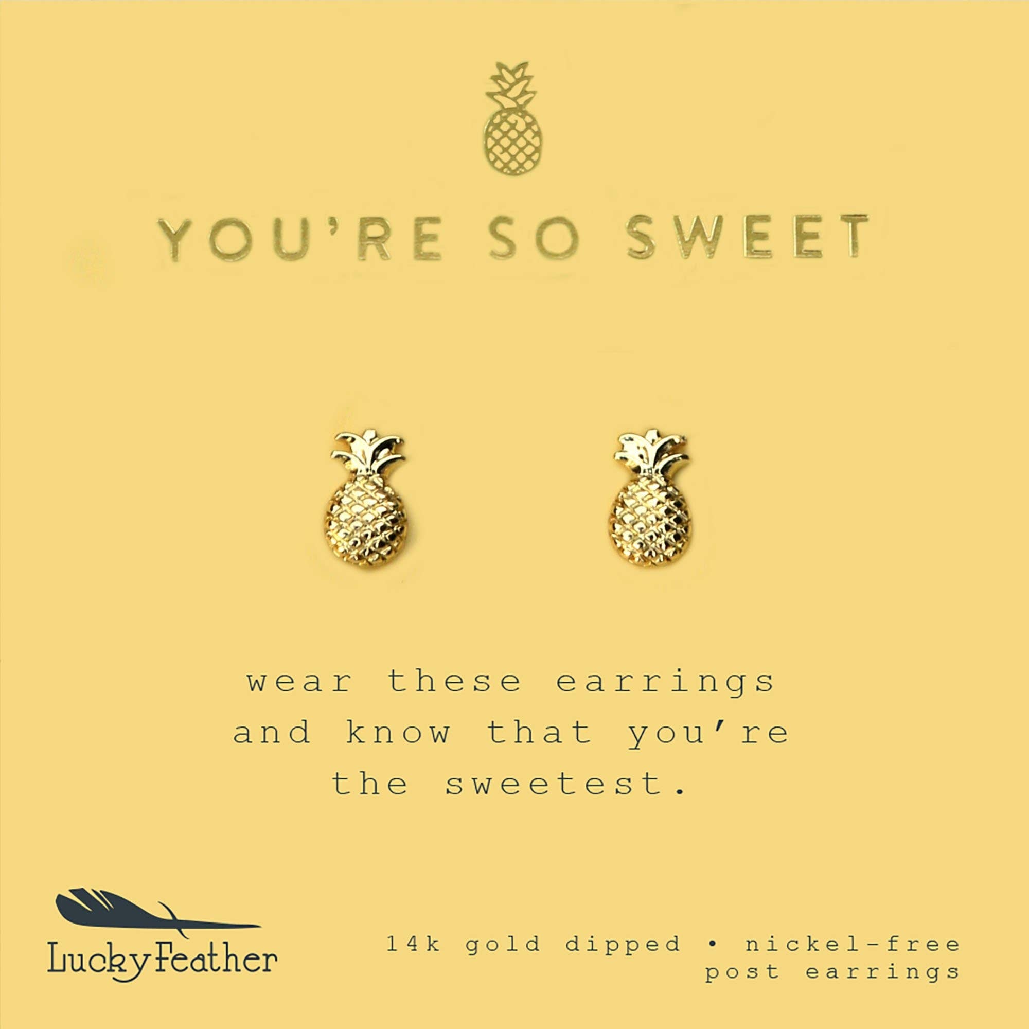 You're So Sweet New Moon Gold Earrings