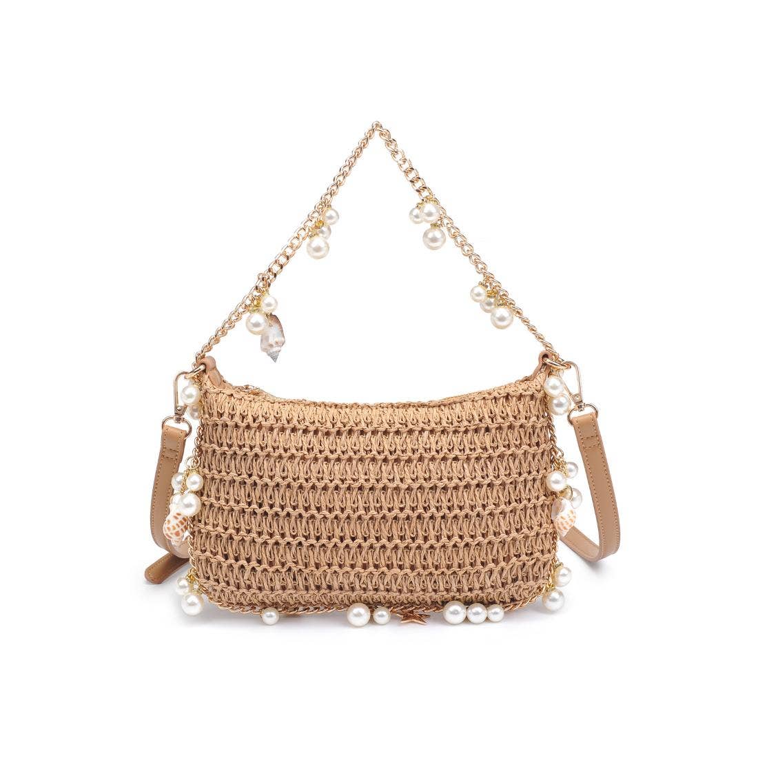 Steph Seashell Straw Bag - Natural