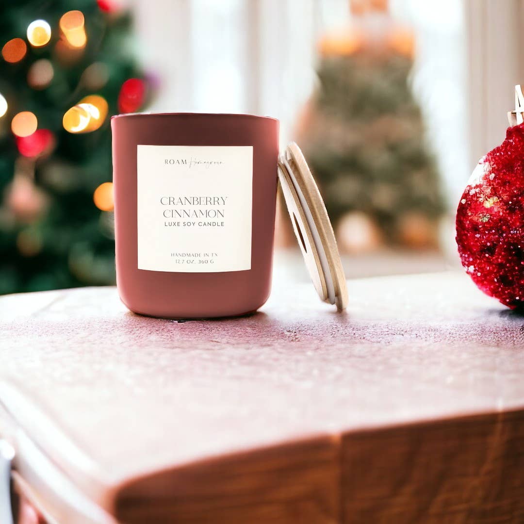 Cranberry + Cinnamon Holiday Candle