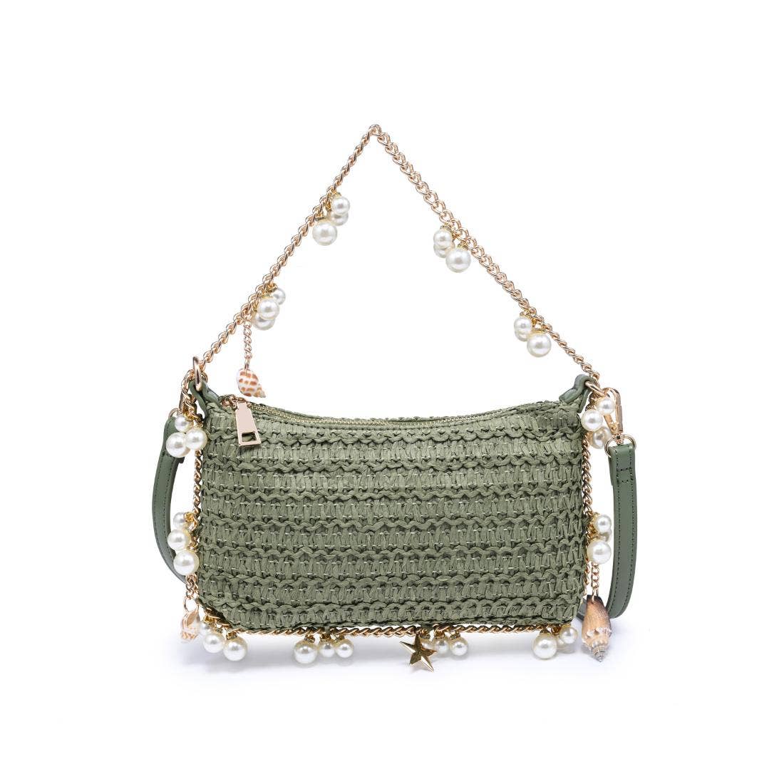 Steph Seashell Straw Bag - Natural